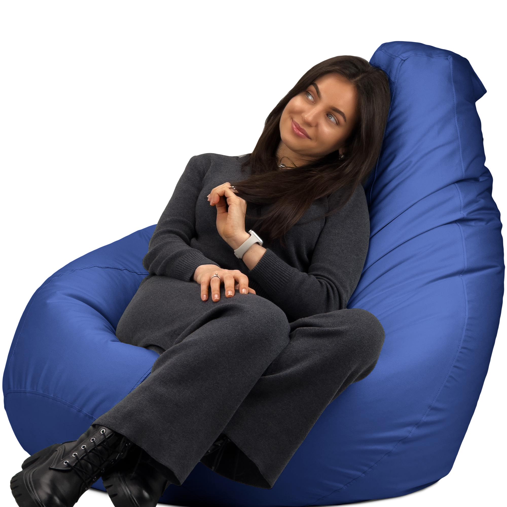 Кресло-мешок Студия Комфорта Груша оксфорд флекс 150х100 см Синий (901234) - фото 5 Кресло-мешок Студия Комфорта Груша оксфорд флекс 150х100 см Синий (901234) - фото 5