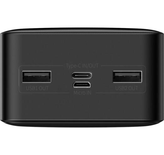 Портативний зарядний пристрій BASEUS Bipow 30000 mAh 15W USB/USB-C Black (PPDML-K01) - фото 4