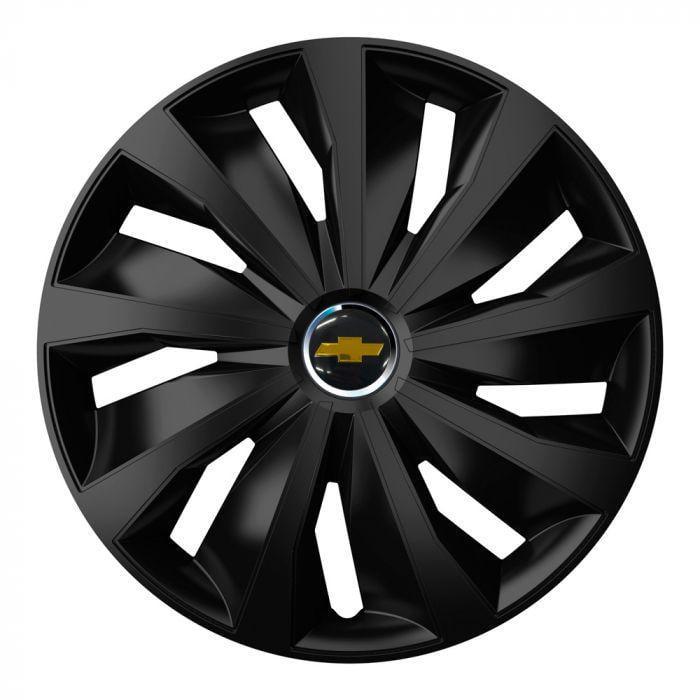 Колпаки для колес 4 Racing Grip Pro Black R15 с логотипом Chevrolet 4 шт. Колпаки для колес 4 Racing Grip Pro Black R15 с логотипом Chevrolet 4 шт.