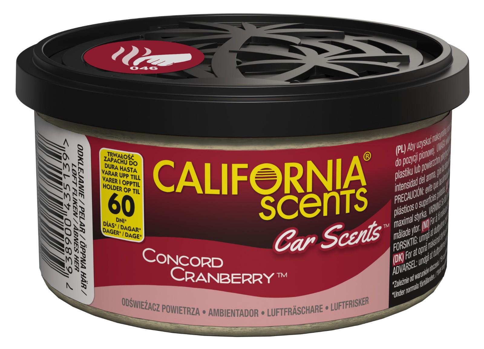 Ароматизатор автомобильный California Scents Concord Cranberry в банке (CLS_CAN/CRANBERRY)