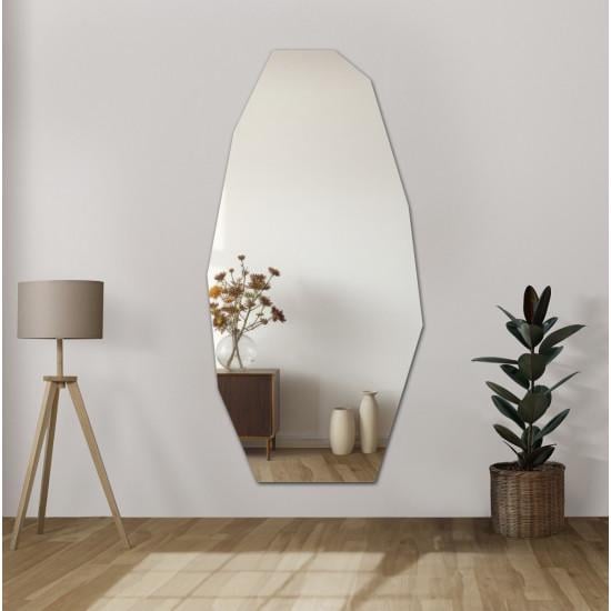 Зеркало для ванной комнаты дизайнерское многоугольное Nagoya 160x80 см