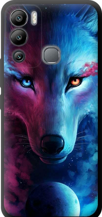 Чехол на Infinix Hot 12i Арт-волк (3999b-2863-42517)