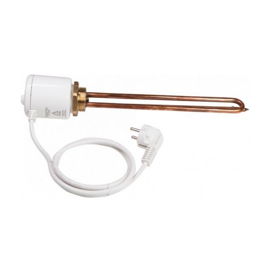 Тен прямой Tenko RS 1,5 кВт резьба 1" 1/4 с термостатом медь (96310)