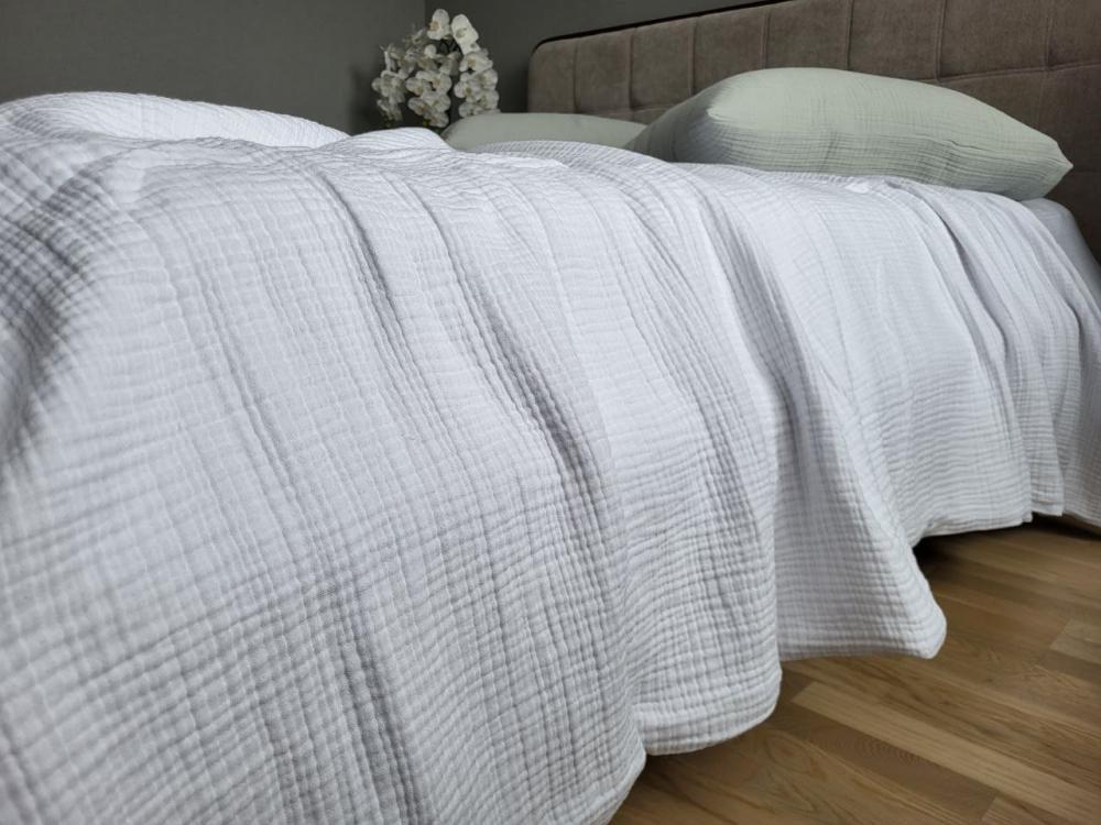 Покривало дитяче муслін 110x140 см White (10009) - фото 1 Покривало дитяче муслін 110x140 см White (10009) - фото 1