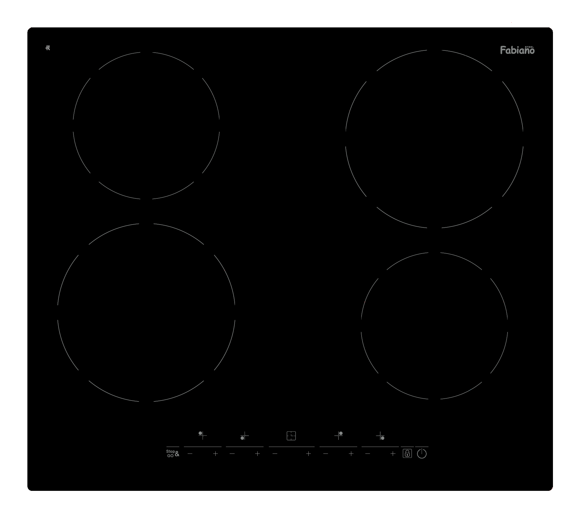 Электрическая панель FVH 6760 Black (8121.416.1886)