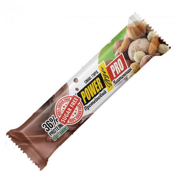 Протеїновий батончик Power Pro 32% Protein bar Nutella Sugar Free 60 g Nuts - фото 1