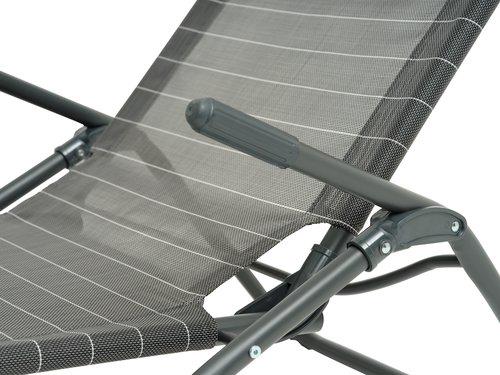 Шезлонг 60x168 см Cірий (a533feb6) - фото 2 Шезлонг 60x168 см Cірий (a533feb6) - фото 2