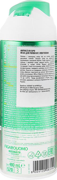 Піна для гоління Figaro Ментолова 400 мл (5804) - фото 4