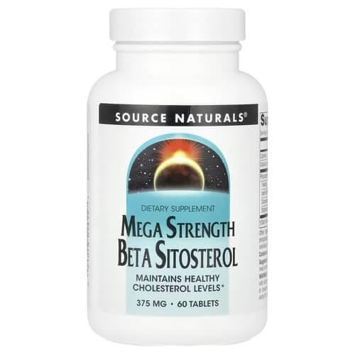 Поддержка простаты Source Naturals Mega Strength Beta Sitosterol 375 мг 60 табл. (SNS-01415)