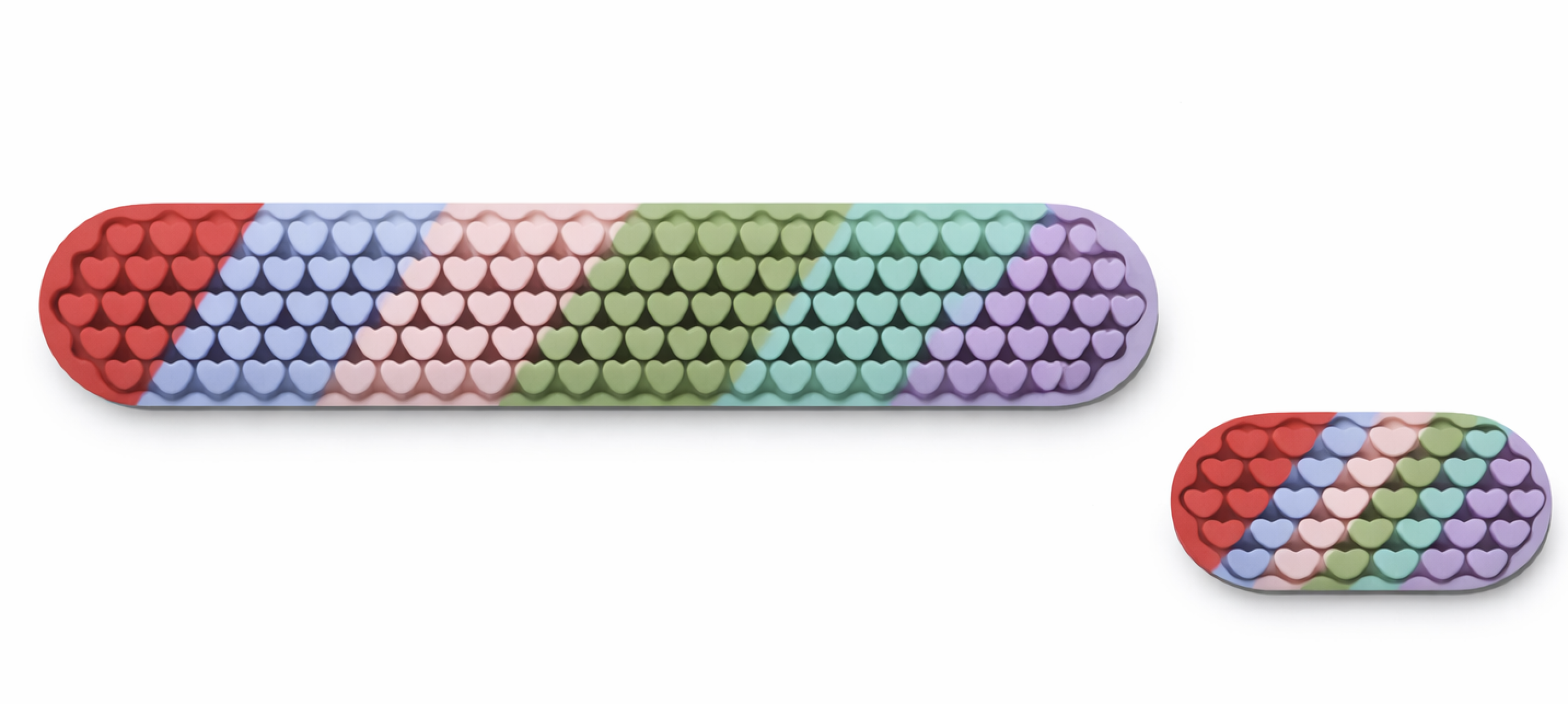 Підставка-килимок під зап'ястя для мишки ергономічна 2 шт. Різнокольоровий (580963876)