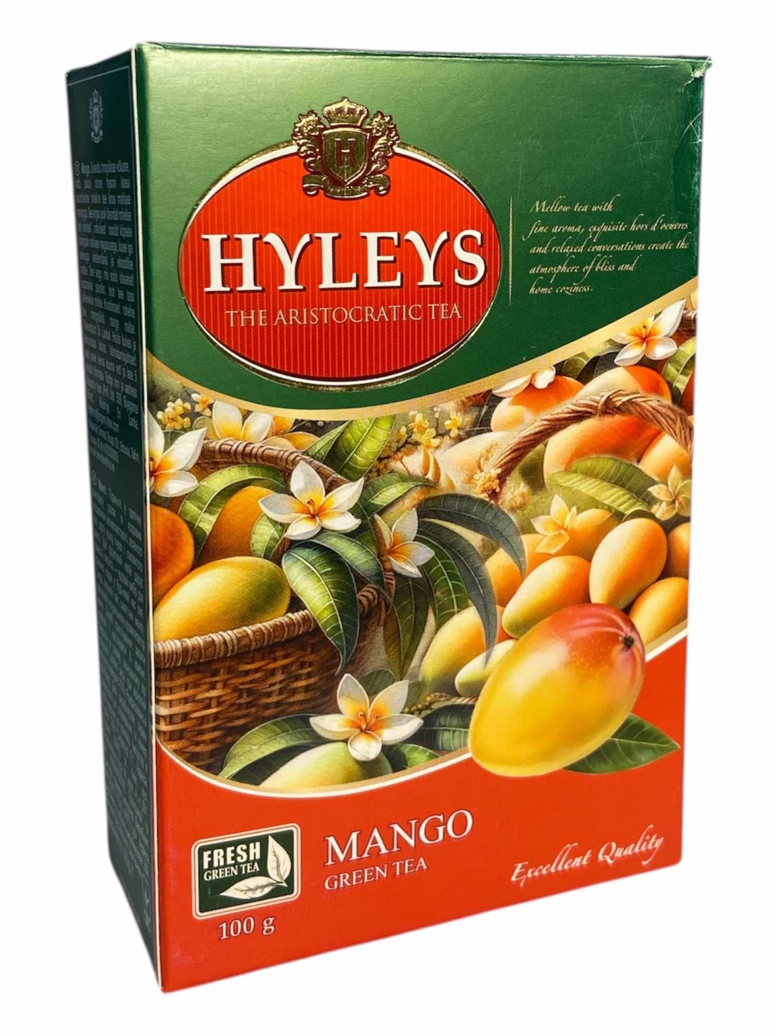 Чай Hyleys Зелений суцільнолистовий з шматочками манго 100 гр (60920)