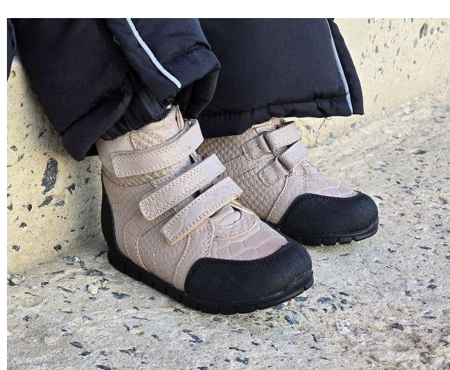 Черевики дитячі ортопедичні з супінатором для корекції вальгусу р. 24 Бежевий (2493762389)