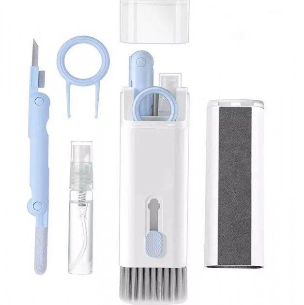Набір щіток для чищення клавіатури та навушників LY-294 7в1 Блакитний (DR017178) - фото 2 Набір щіток для чищення клавіатури та навушників LY-294 7в1 Блакитний (DR017178) - фото 2