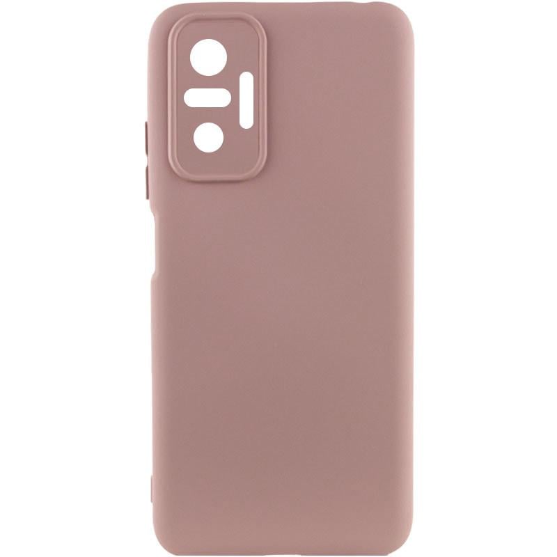 Противоударный Чехол Silicone Cover Lakshmi Full Camera (AAA) для Xiaomi Redmi Note 10 Pro / 10 Pro Max Розовый/Pink Sand
