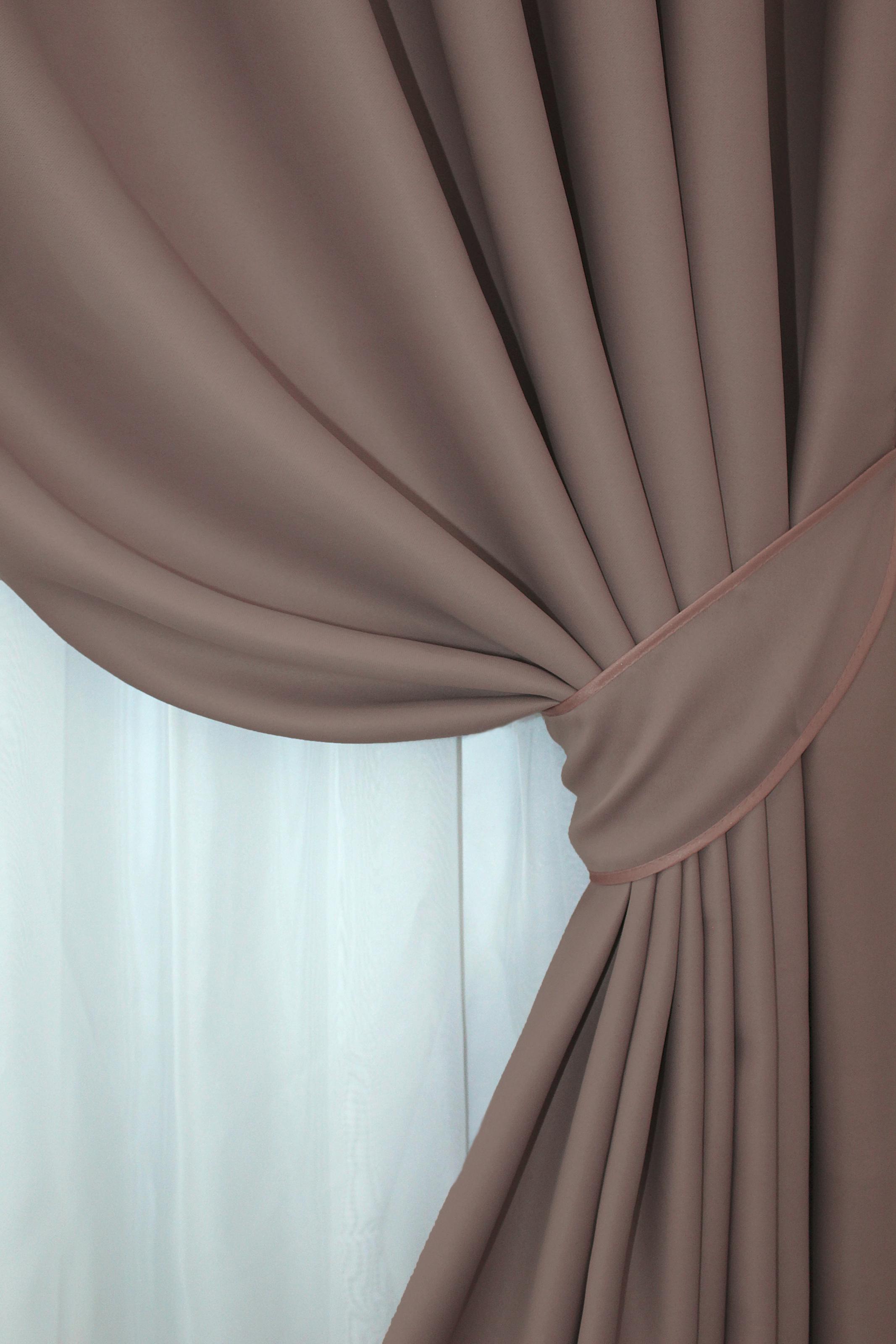 Комплект штор VR-Textil Midnight № 1224ш блекаут 150х290 см 2 шт. Темно-пудровий (33-0068) - фото 4 Комплект штор VR-Textil Midnight № 1224ш блекаут 150х290 см 2 шт. Темно-пудровий (33-0068) - фото 4