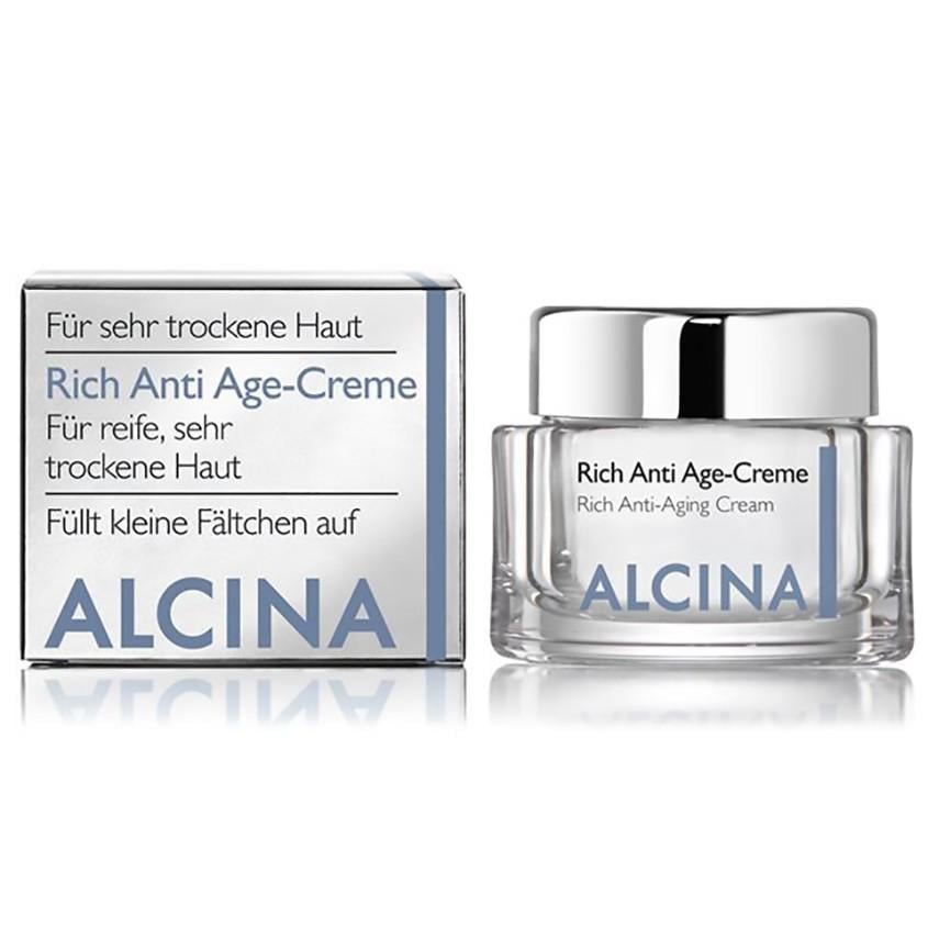 Крем ALCINA Rich Anti-Age для зрелой очень сухой кожи лица 50 мл (4008666343949)