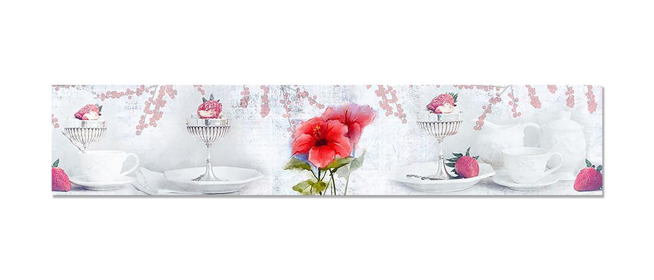 Наклейка виниловая на кухню Zatarga Гибискус и фарфор 600х3000 мм (1283915475) Наклейка виниловая на кухню Zatarga Гибискус и фарфор 600х3000 мм (1283915475)