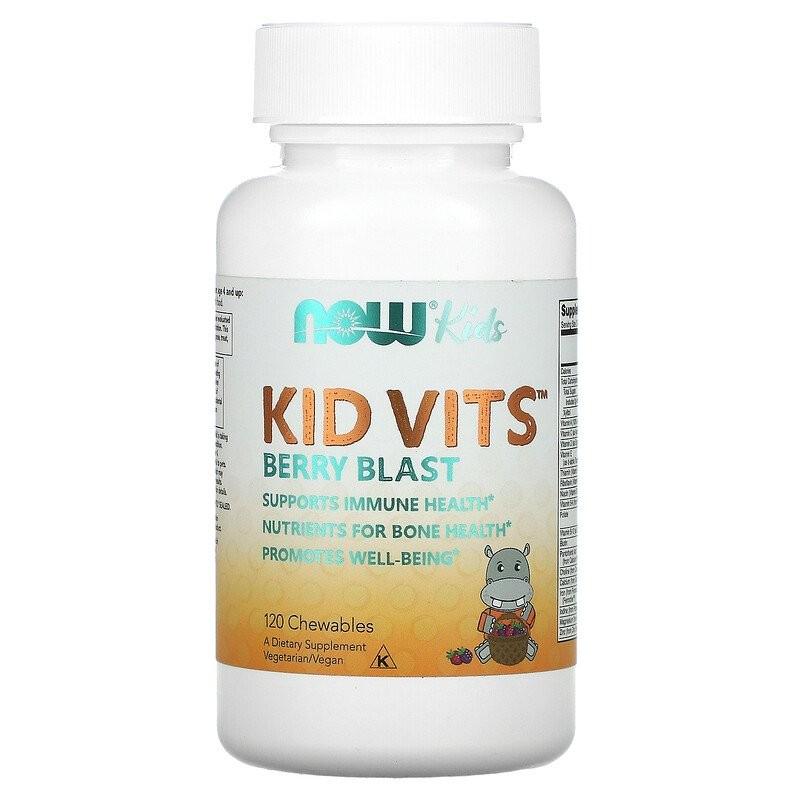 Витамины Kid Vits Now Foods 120 жевательных таблеток