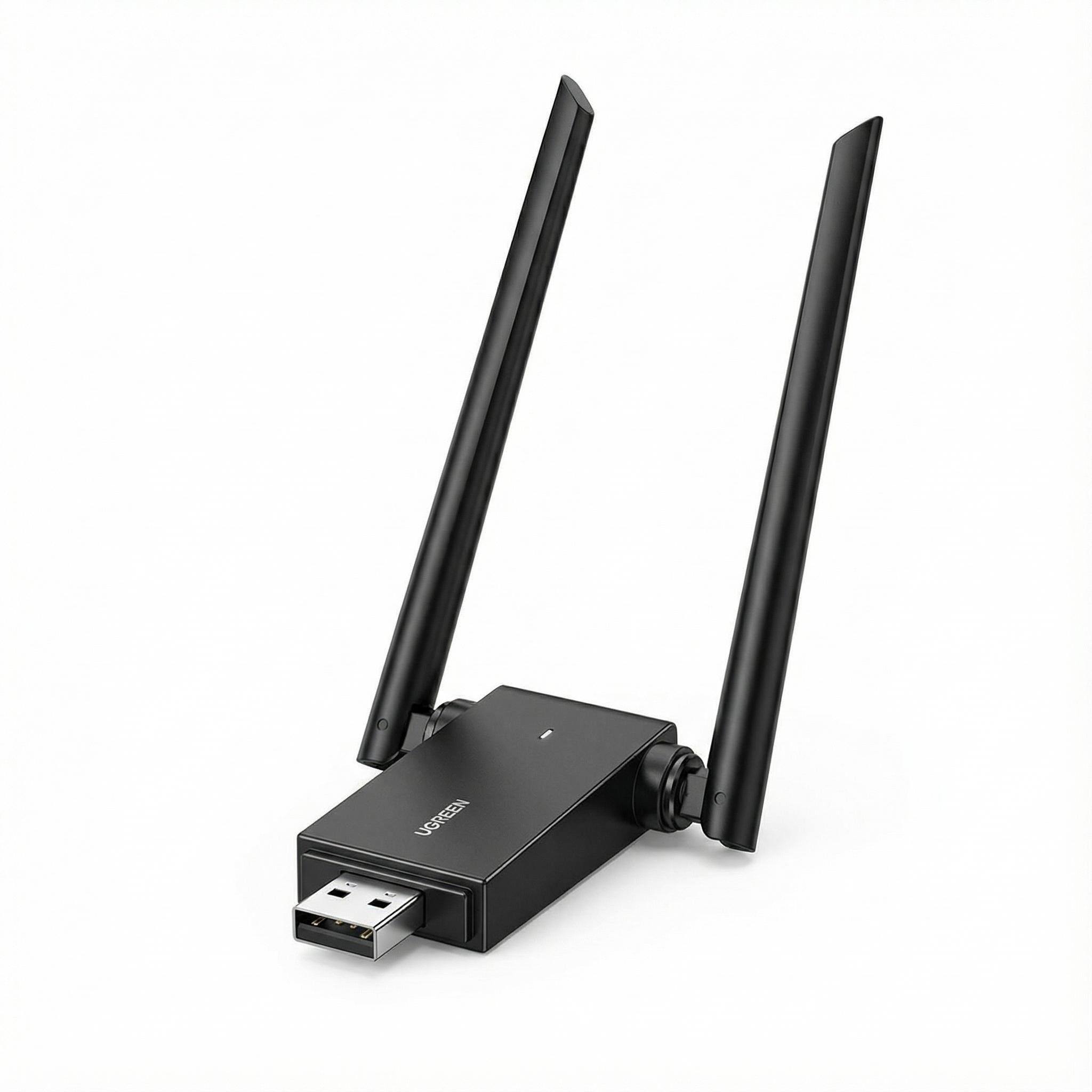 Wi-Fi адаптер двухдиапазонный UGREEN CM493 AC1300/USB 3.0 Черный (50341)