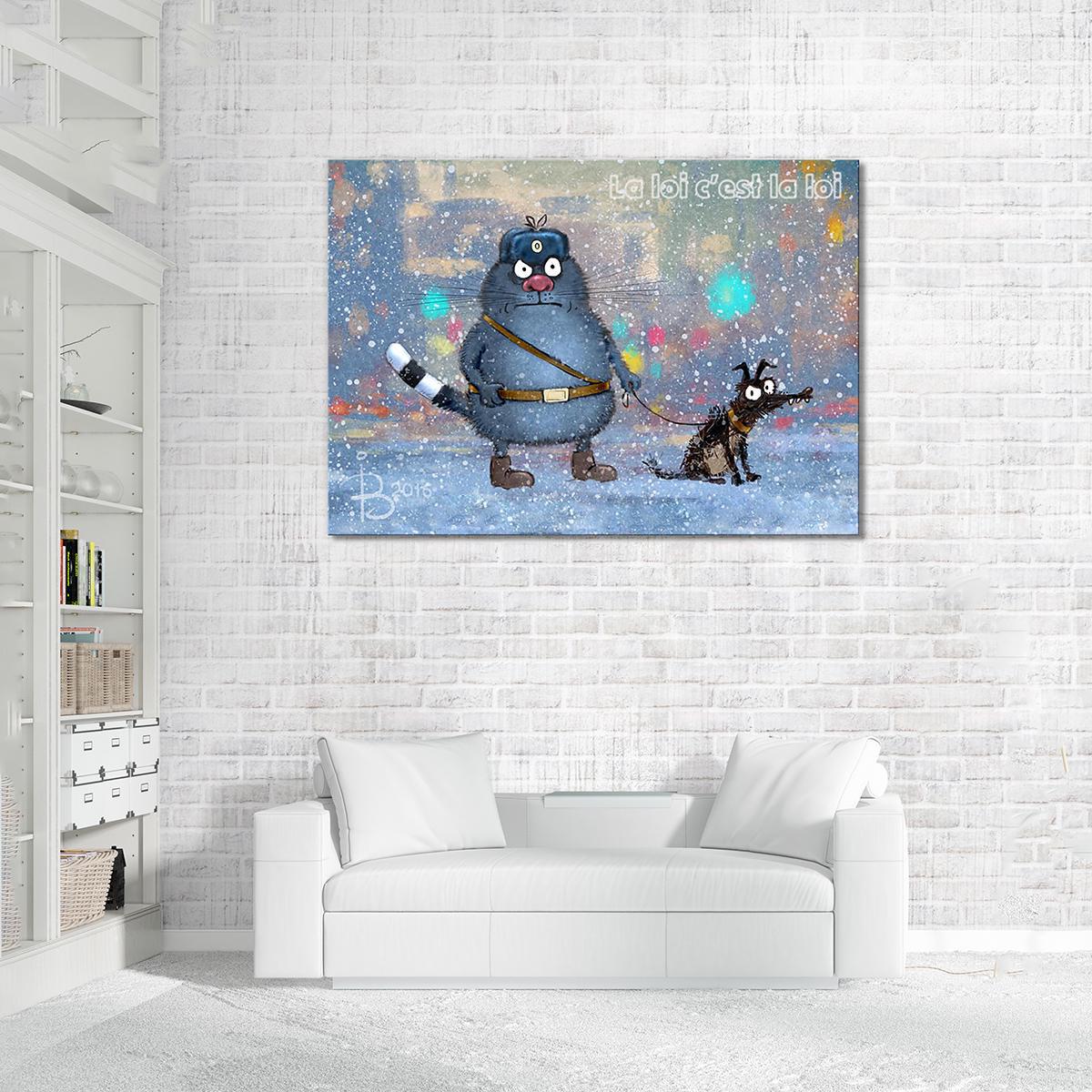 Модульная картина На страже закона 1 модуль 40х60 см