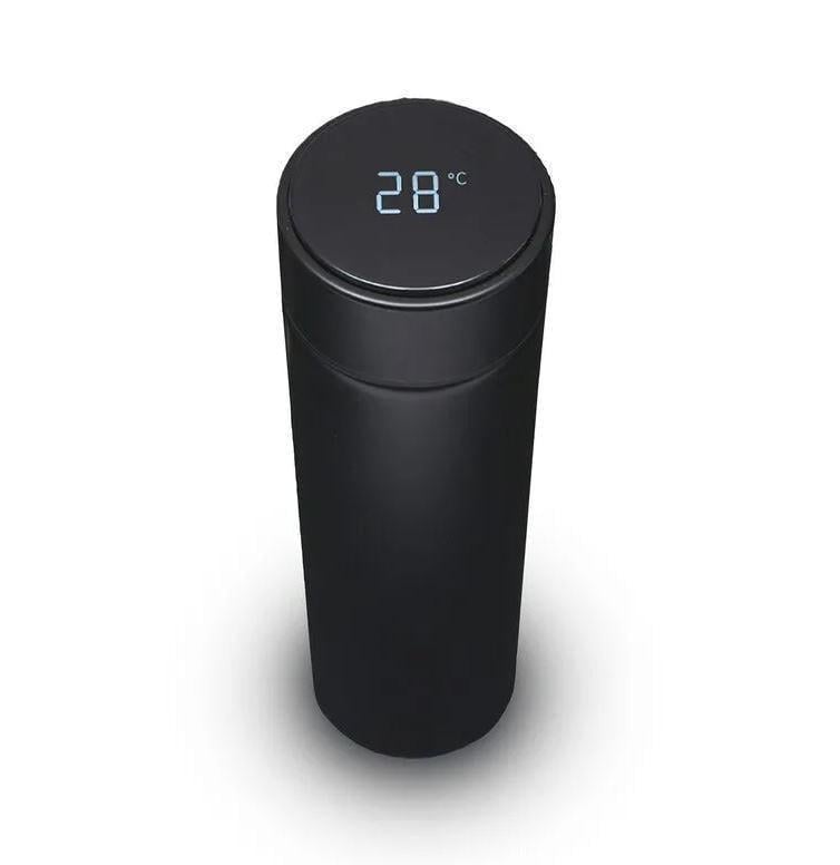 Термос із LED індикатором температури сенсорний 500 мл Чорний матовий (4755247) - фото 1 Термос із LED індикатором температури сенсорний 500 мл Чорний матовий (4755247) - фото 1