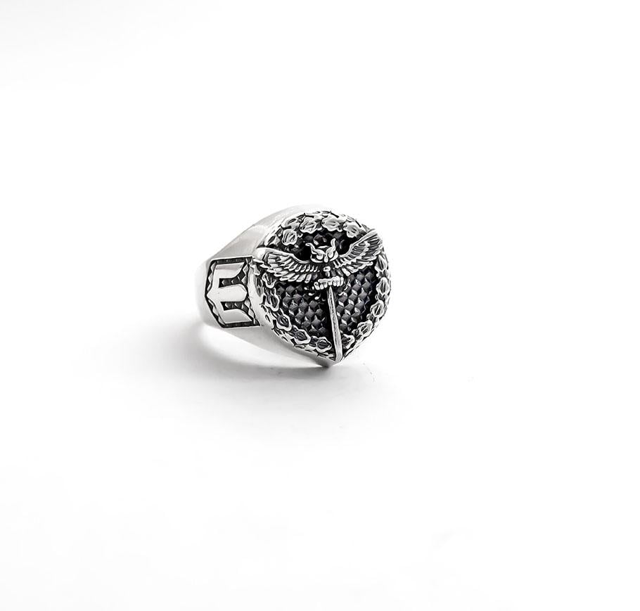Каблучка військової розвідки України Maxi Silver 9216 SE р. 21 (8921686) Каблучка військової розвідки України Maxi Silver 9216 SE р. 21 (8921686)