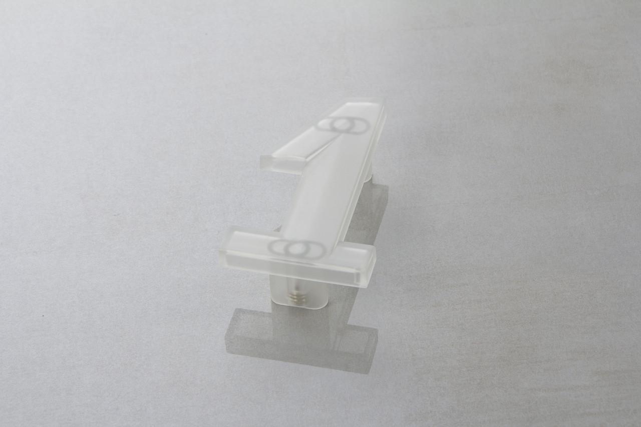 Мебельная ручка Poliplast цифра единица РП-1 KS0501Q0 Прозрачный белый (16117)