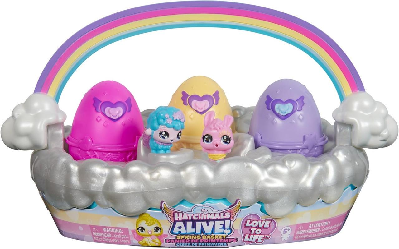 Детский игровой набор Hatchimals Alive Весенняя корзина с 6 минифигурками 3 самовылупляющимися яйцами (778988496015) Детский игровой набор Hatchimals Alive Весенняя корзина с 6 минифигурками 3 самовылупляющимися яйцами (778988496015)