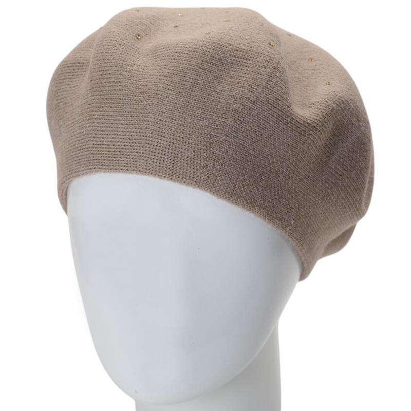 Берет женский двойной Lirus ФАЕР универсальный Бежевый (285976)