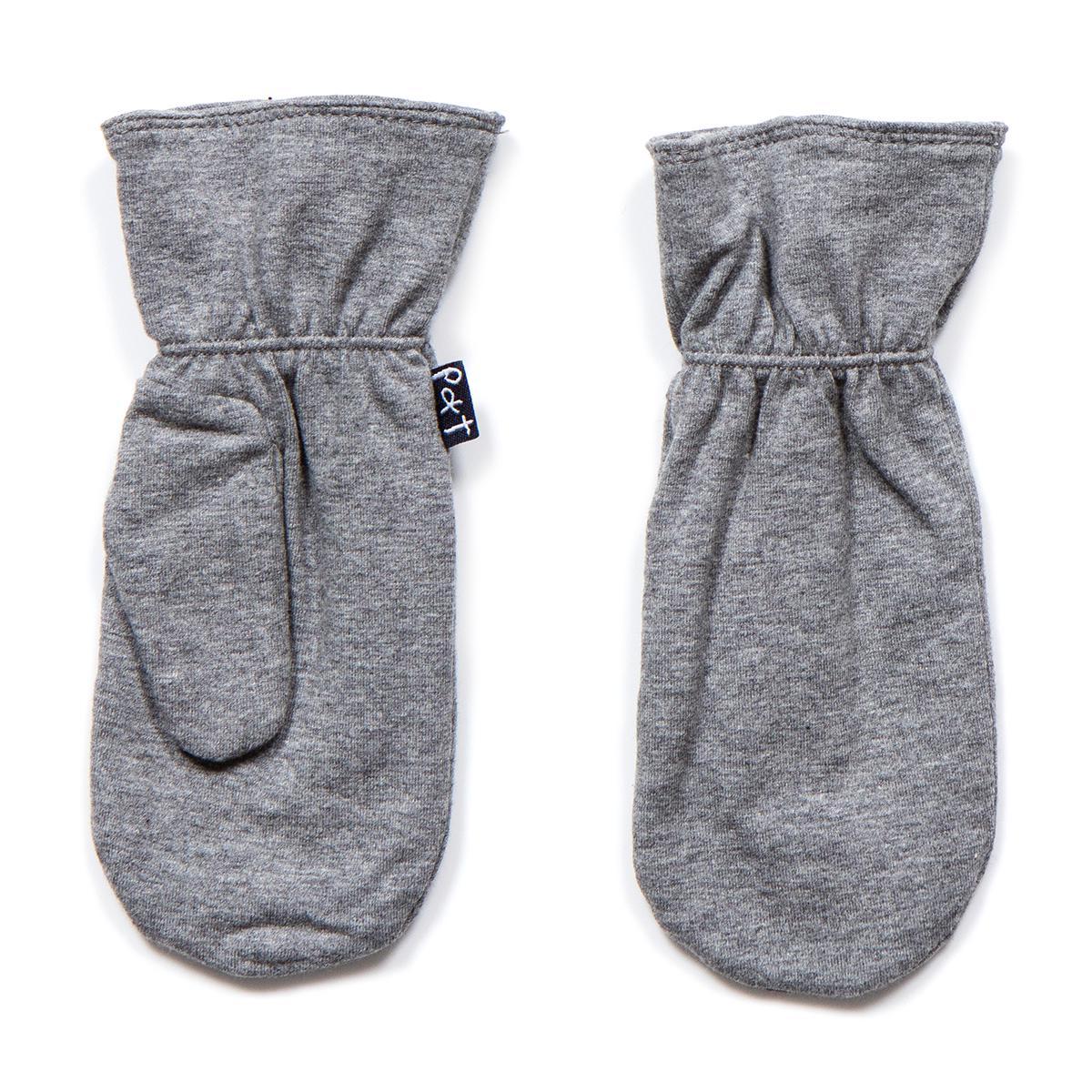 Рукавицы демисезонные для мальчика Peluche&Tartine S18MIT57 хлопковые двухслойные 3-5 лет Серый (S18MIT57-GrayMix-3/5)