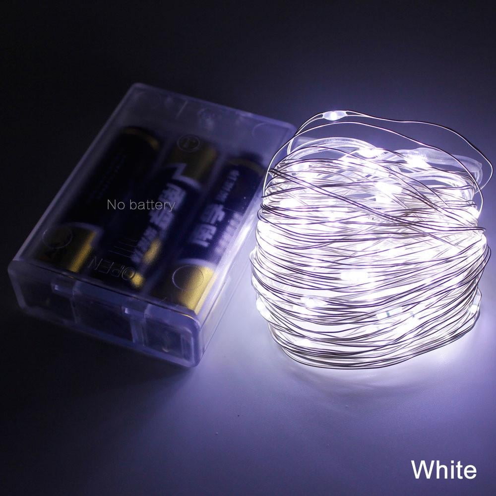 Гірлянда нитка роса новорічна світлодіодна від USB 200 LED 20 м Білий холодний - фото 2