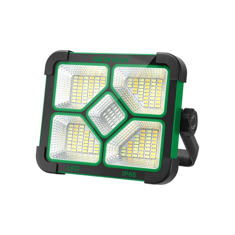 Фонарь аккумуляторный NEWVEW NV-S1 200W Solar Panel 3600mAh Green