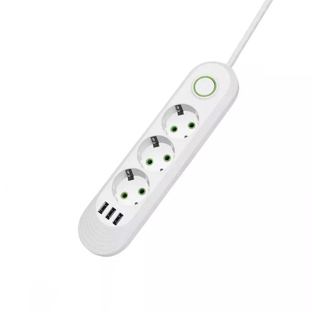 ᐉ Сетевой фильтр F03U 3 розетки/3xUSB 2 м White (944ba00f)
