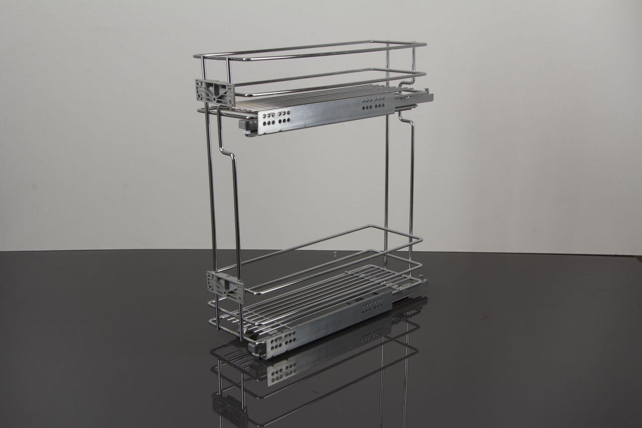 Карго бокове праве Vibo дворівневе з прихованими напрямними для модуля 200 мм (11698)