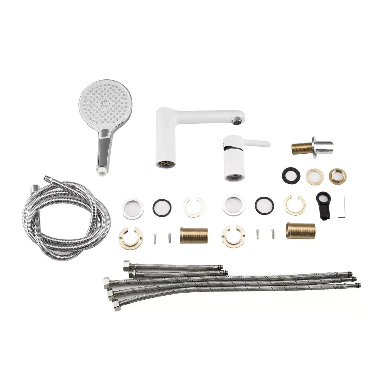 Смеситель на борт ванны Gappo G1103-8 Белый/Хром (2465587478) - фото 7 Смеситель на борт ванны Gappo G1103-8 Белый/Хром (2465587478) - фото 7