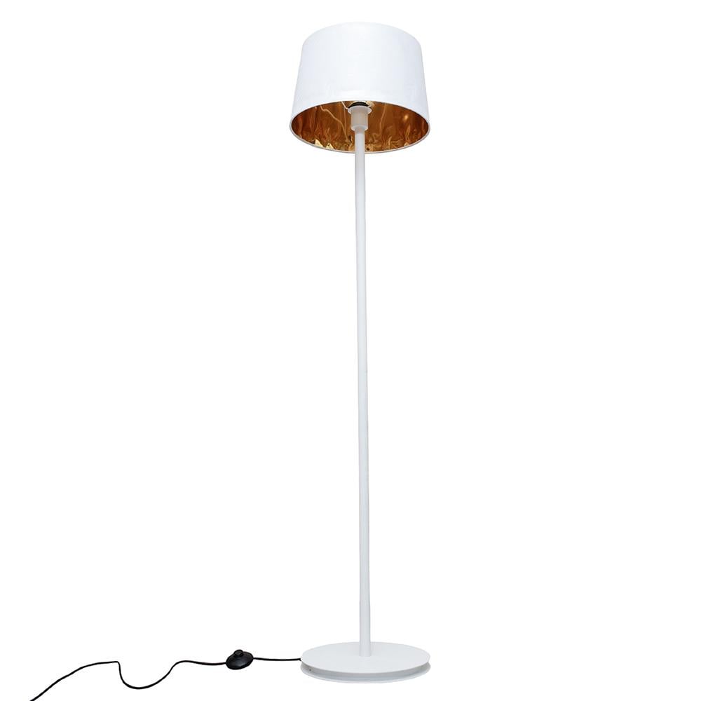 Торшер MSK ELECTRIC Palermo NL 3621 WH/WH с белым плафоном из ткани под лампу Е27 Белый - фото 5