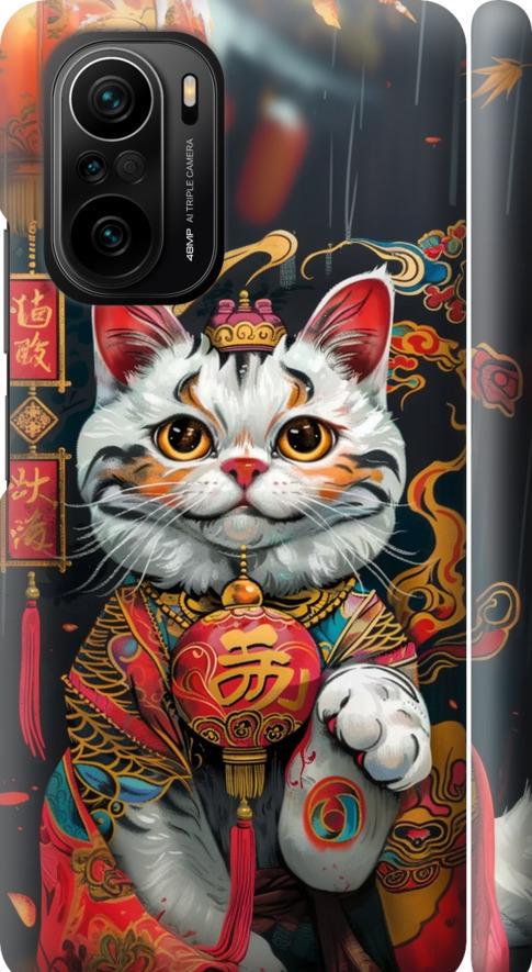 Чехол на Xiaomi Poco F3 China Cat v2 (6135m-2280-42517) Чехол на Xiaomi Poco F3 China Cat v2 (6135m-2280-42517)