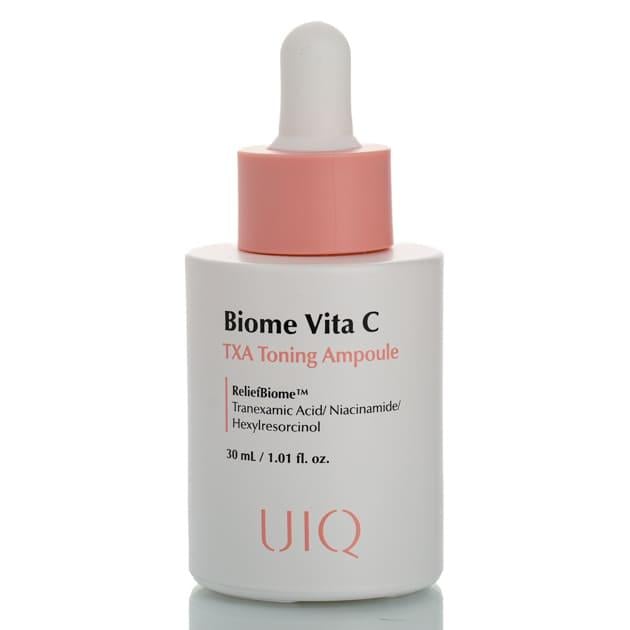 Сыворотка для лица с транексамовой кислотой концентрированная UIQ Biome Vita C TXA Toning Ampoule 30 мл Сыворотка для лица с транексамовой кислотой концентрированная UIQ Biome Vita C TXA Toning Ampoule 30 мл