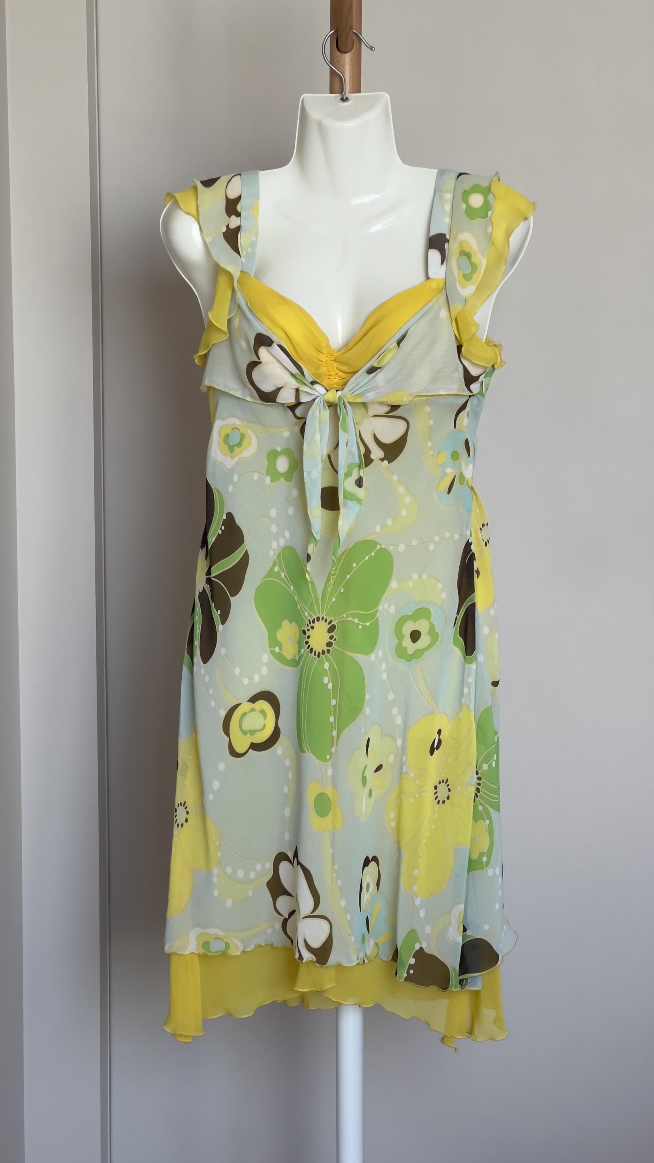 Сарафан Tvin шифоновий з квітами S