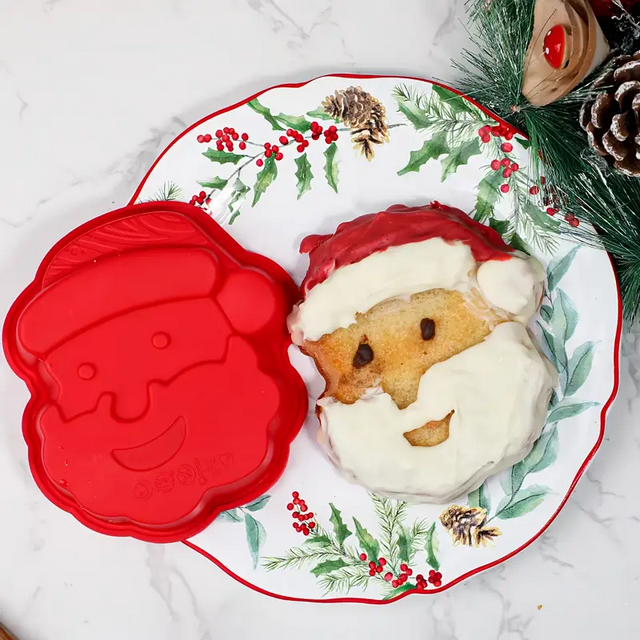 Силиконовая форма для выпечки в форме Санта Клауса Красный (ULC-129) - фото 8 Силиконовая форма для выпечки в форме Санта Клауса Красный (ULC-129) - фото 8