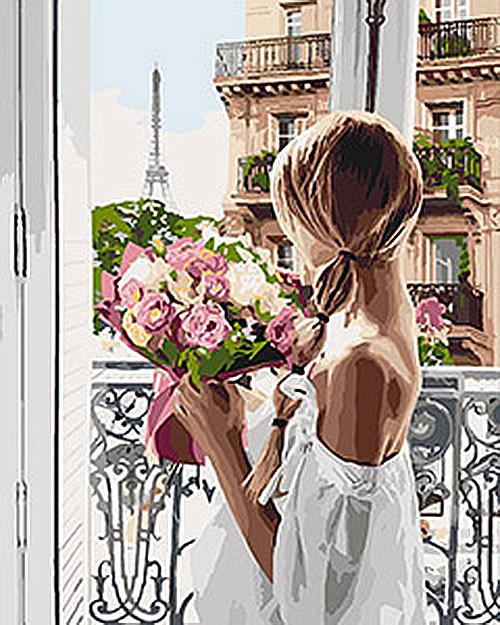 Картина по номерам Идейка "Из Парижа с любовью" 40х50 см (KHO4567)