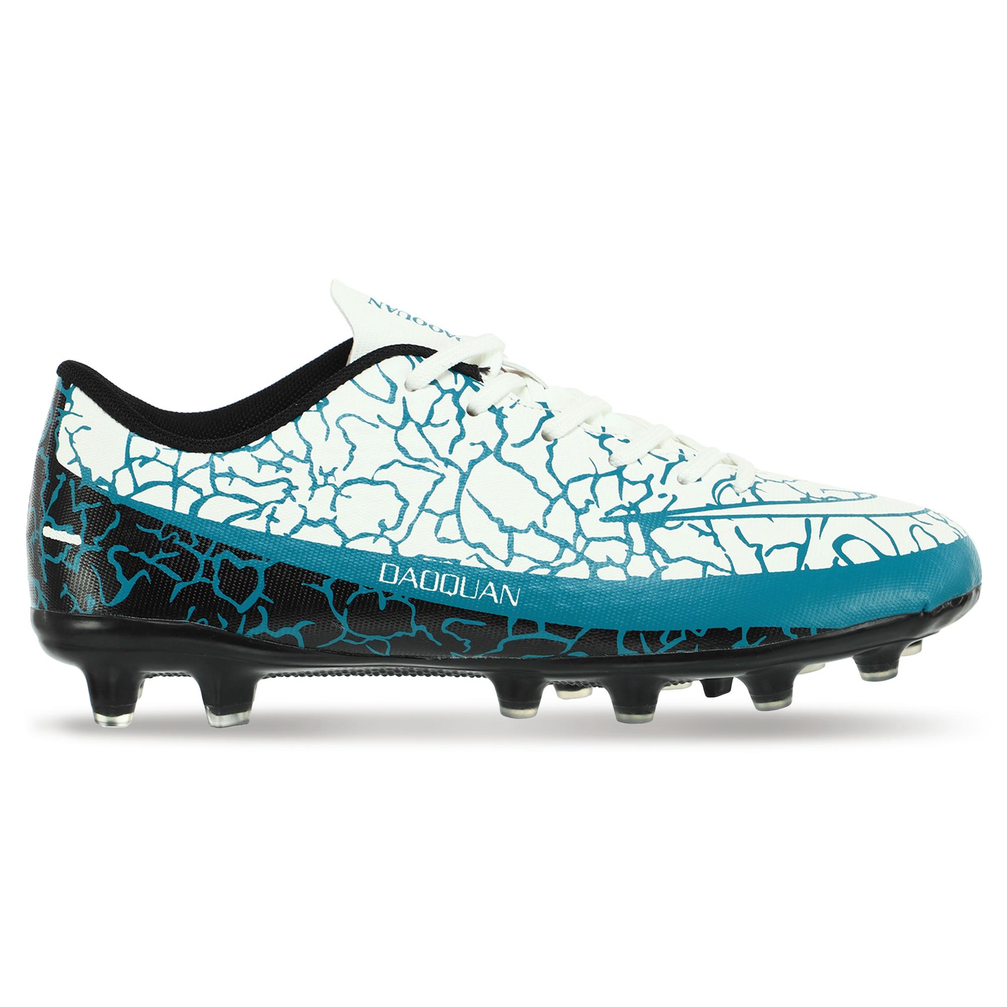 Бутсы футбольные DAOQUAN р. 37 Белый/Черный/Бирюзовый (2205-B1)