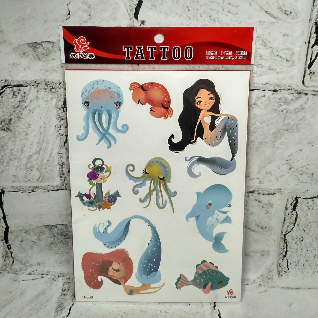 Временные тату Русалочки (TH-380)