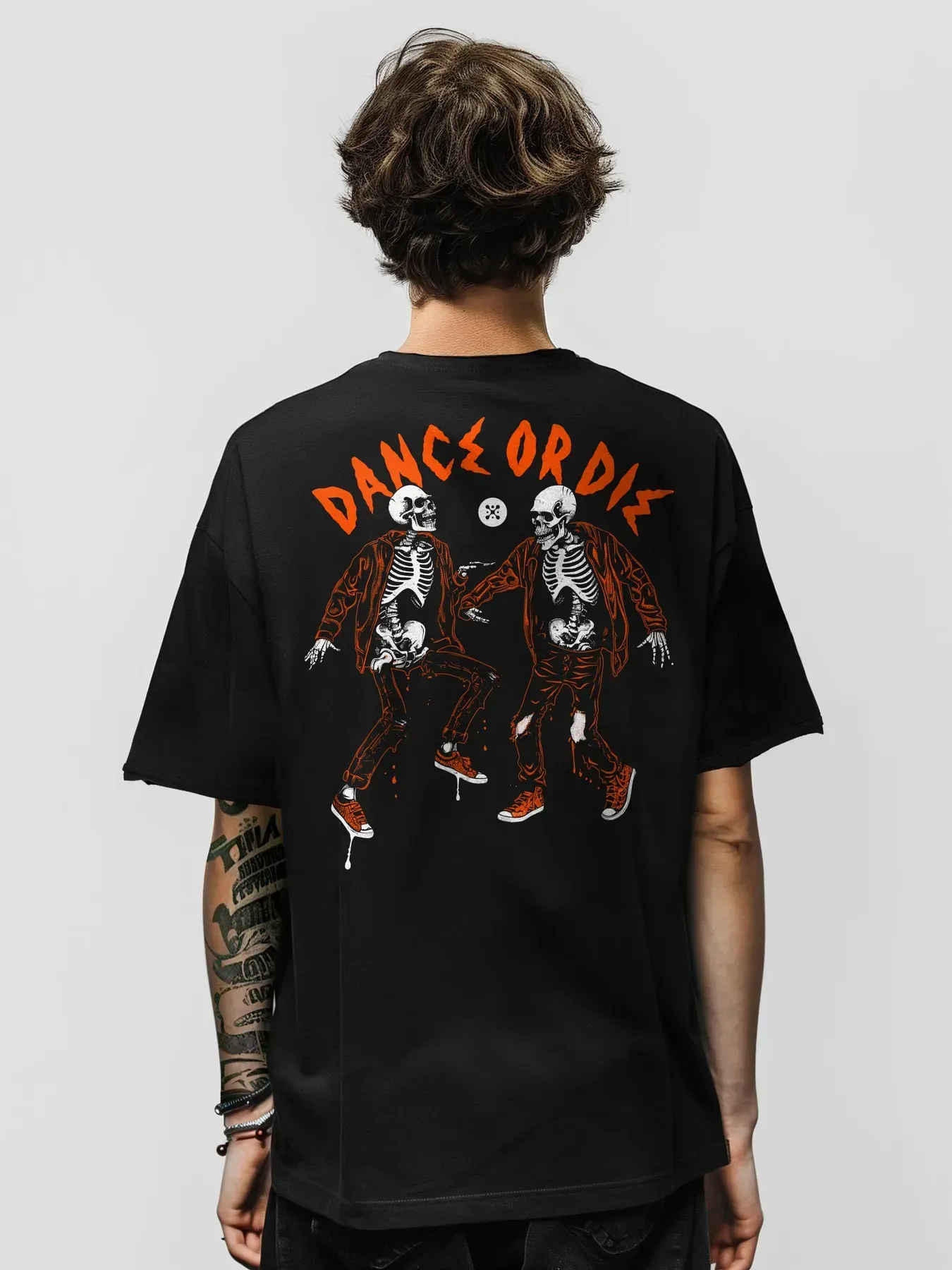 Футболка мужская оверсайз Dance or Die ML Черный (26841234)