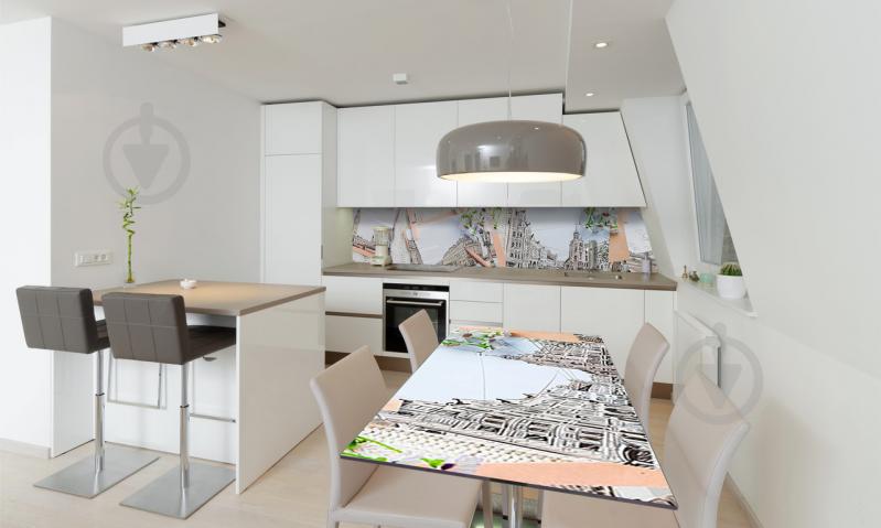 Наклейка виниловая на стол Zatarga «Лондон и Ромашки» 650х1200 мм Z180866/1st