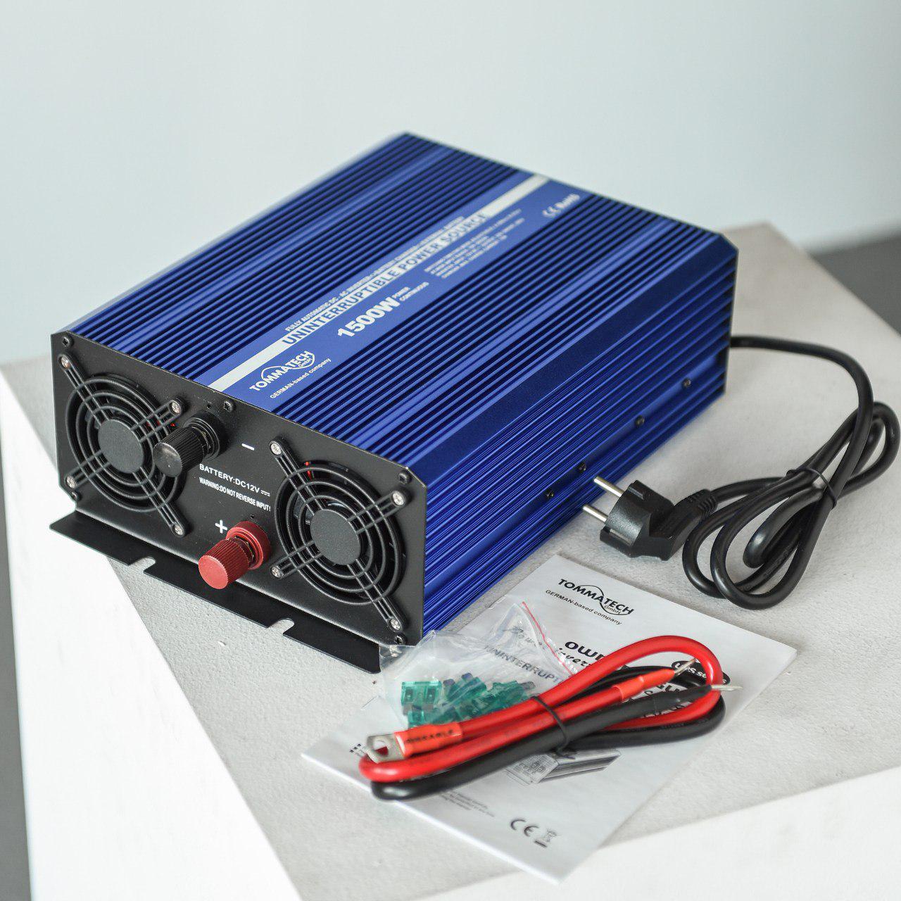 Інвертор TommaTech модифікована синусоїда із зарядкою 1500 Вт (19234904) - фото 4 Інвертор TommaTech модифікована синусоїда із зарядкою 1500 Вт (19234904) - фото 4