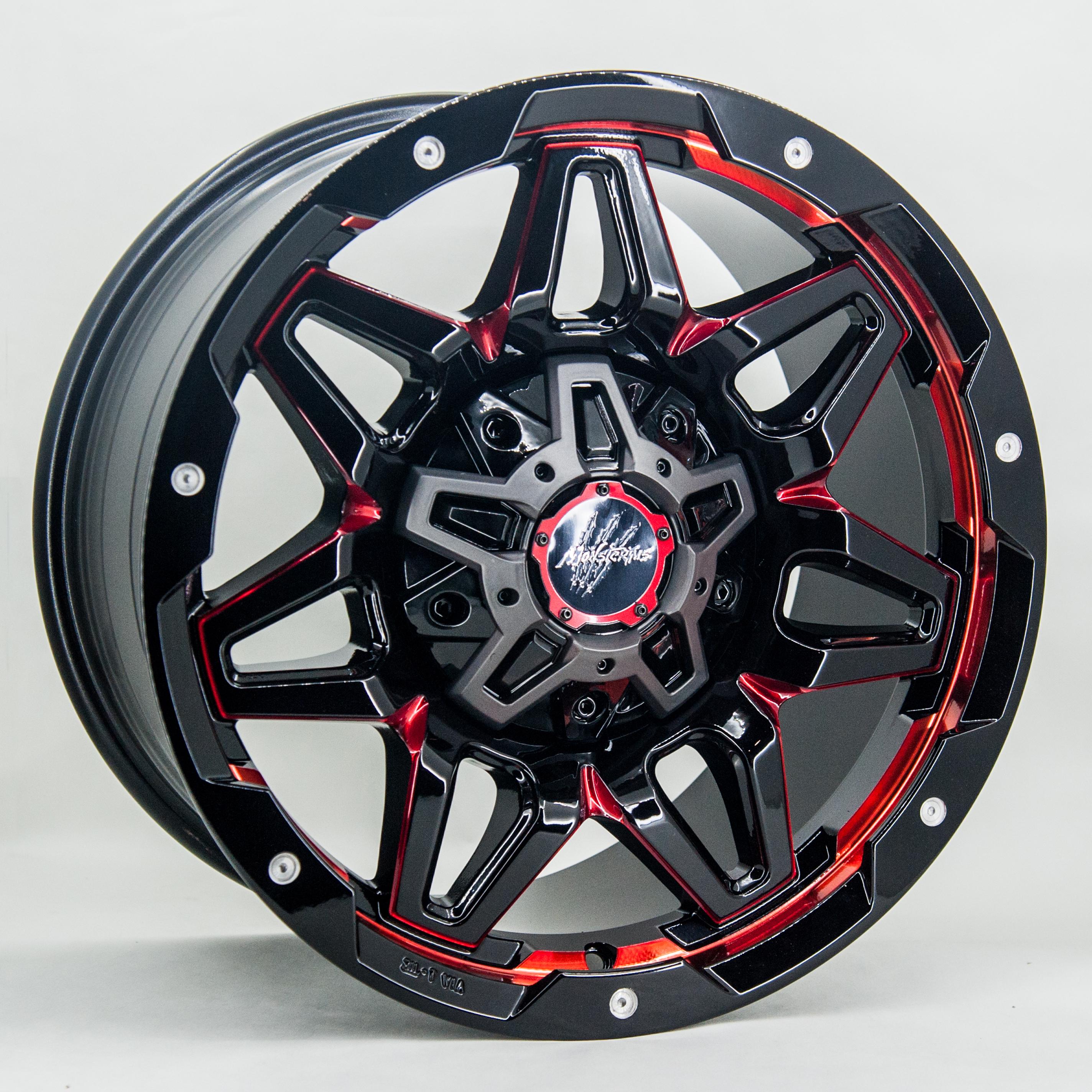 Литые диски GT 1095 9x18 6x114,3 ET0 DIA78,1 BM Red