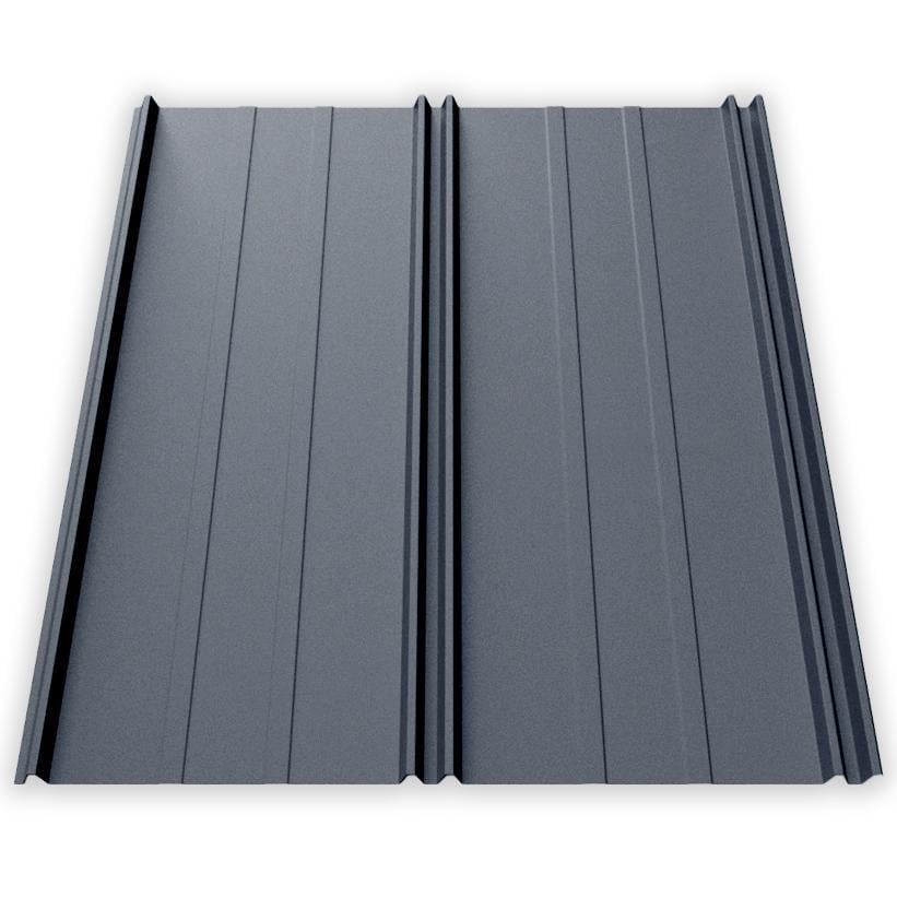 Фальц-настил AKM Zn 100 г/м2 0,43 мм 1120х2000 мм Ral 7016 Антрацит матовый (30302531)