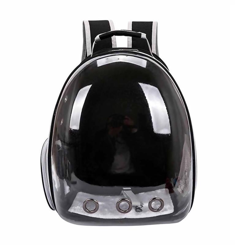 Рюкзак-переноска Taotaopets 253304 Panoramic Black для кошек 35x25x42cm с иллюминатором