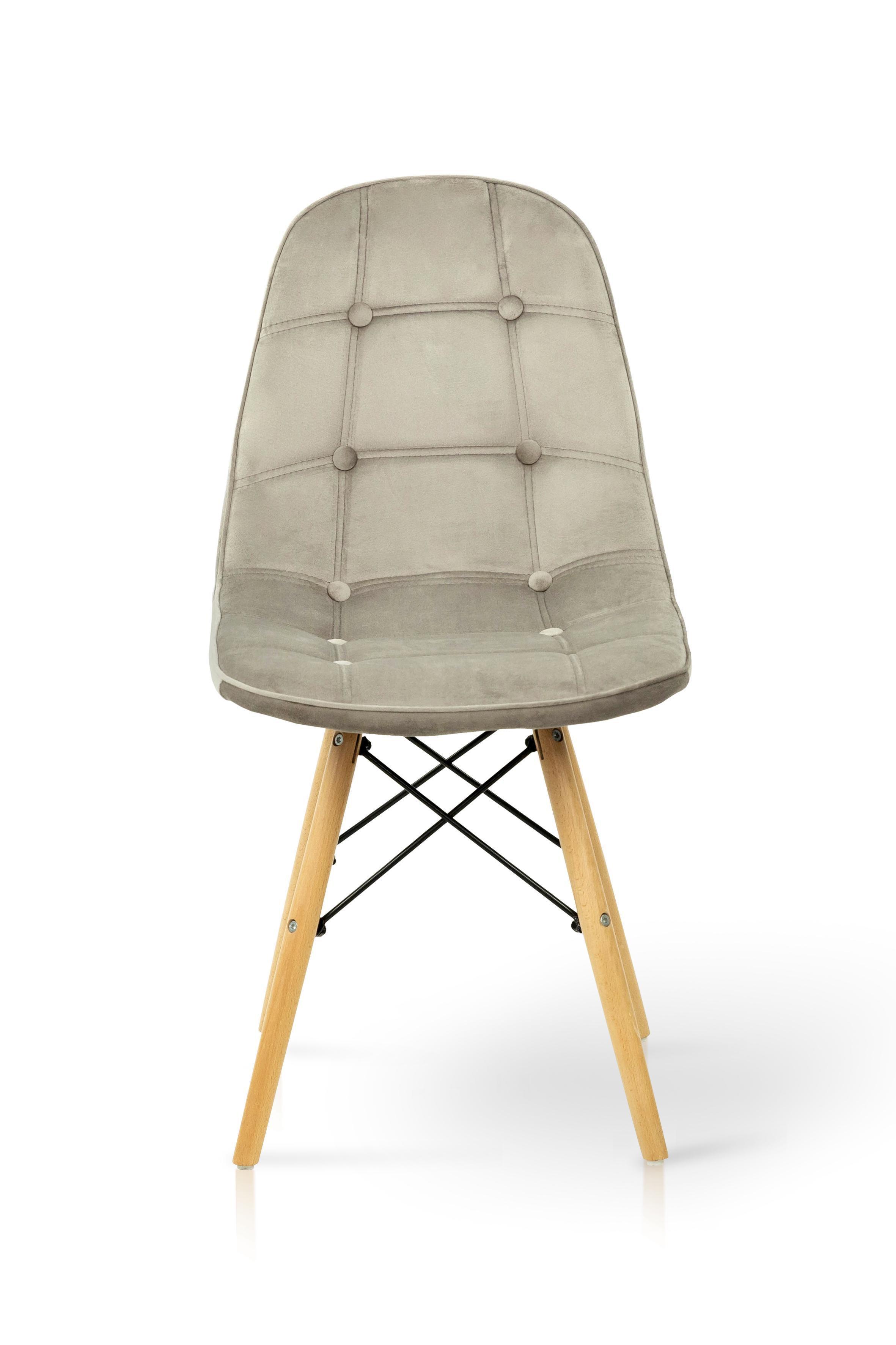 Стілець для кухні та вітальні Джастін Justin велюр 460х840х500 мм Пісочний (GAА0056078) - фото 2 Стілець для кухні та вітальні Джастін Justin велюр 460х840х500 мм Пісочний (GAА0056078) - фото 2